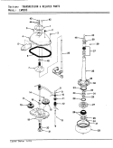 TRANSMISSION & RELATED PARTS (WHT) Diagram and Parts List for LWM205W  Amana Washer