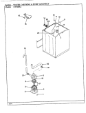 WATER CARRYING & PUMP ASSY. (ALM) Diagram and Parts List for LWM205A  Amana Washer
