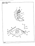 BASE & DRIVE (REV. A - E) Diagram and Parts List for LWM205W  Amana Washer