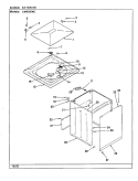 EXTERIOR (REV. A - D) (WHT) Diagram and Parts List for LWM205WC  Amana Washer