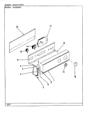 CONTROL PANEL (REV. A) (WHT) Diagram and Parts List for DGM205WC  Norge Dryer