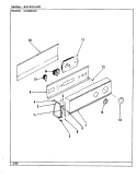 CONTROL PANEL (REV. A) (ALM) Diagram and Parts List for DGM205AC  Norge Dryer