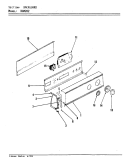 CONTROL PANEL (REV. A - D) Diagram and Parts List for DGM202A  Norge Dryer
