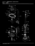 TRANSMISSION & RELATED PARTS (REV. A - D) Diagram and Parts List for LWM204H  Amana Washer
