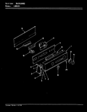 CONTROL PANEL (REV. A - D) Diagram and Parts List for LWM204H  Amana Washer