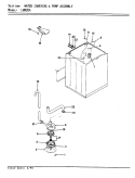 WATER CARRYING & PUMP ASSY. (REV. E - F) Diagram and Parts List for LWM204H  Amana Washer
