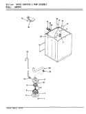 WATER CARRYING & PUMP ASSEMBLY Diagram and Parts List for LWM204H  Amana Washer