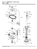 TRANSMISSION & RELATED PARTS (REV. E - F) Diagram and Parts List for LWM204H  Amana Washer
