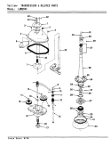 TRANSMISSION & RELATED PARTS Diagram and Parts List for LWM204H  Amana Washer