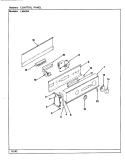 CONTROL PANEL (REV. G - L) Diagram and Parts List for LWM204H  Amana Washer