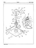 BASE & DRIVE (ORIG. REV. A - D) Diagram and Parts List for LWL253H  Amana Washer