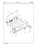 CONTROL PANEL (ORIG. REV. A - D) Diagram and Parts List for LWL253H  Amana Washer