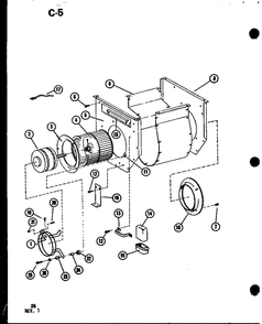 Part Location Diagram of C5995401 Whirlpool Motor mount