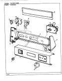 CONTROL PANEL (REV. A - D) (ALM) Diagram and Parts List for DGM205A  Norge Dryer