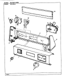 CONTROL PANEL (ORIG. REV. A - B) (ALM) Diagram and Parts List for DEM205A  Norge Dryer