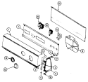 CONTROL PANEL (REV. E) (ALM) Diagram and Parts List for DEM205A  Norge Dryer