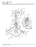 BASE & DRIVE Diagram and Parts List for LWM201H  Amana Washer