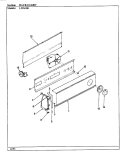 CONTROL PANEL (REV. A) Diagram and Parts List for LWM201H  Amana Washer