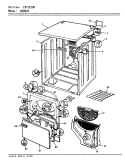 EXTERIOR (REV. A - C) Diagram and Parts List for DEM204W  Norge Dryer