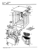 EXTERIOR (REV. A - D) Diagram and Parts List for DGM204W  Norge Dryer