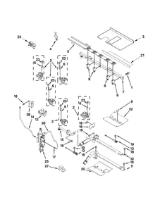 Manifold Parts Diagram and Parts List for JGS9900BDS16  Jenn-Air Range