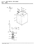 WATER CARRYING & PUMP ASSY. (REV. E - G) Diagram and Parts List for LWM202  Amana Washer