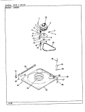 BASE & DRIVE (REV. H - M) Diagram and Parts List for LWM202  Amana Washer