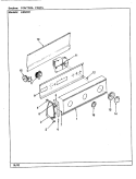 CONTROL PANEL (REV. H - M) Diagram and Parts List for LWM202  Amana Washer