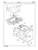 EXTERIOR (ORIG. REV. A) Diagram and Parts List for LWL202W  Amana Washer