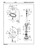 TRANSMISSION (ORIG. REV. A) Diagram and Parts List for LWL202H  Amana Washer