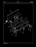 CONTROL PANEL (ORIG. REV. A) Diagram and Parts List for LWL202H  Amana Washer