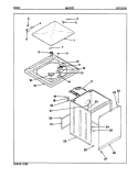 EXTERIOR (ORIG. REV. A) Diagram and Parts List for LWL202WC  Amana Washer