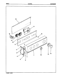 CONTROL PANEL (ORIG. REV. A - D) Diagram and Parts List for LWL203HC  Amana Washer