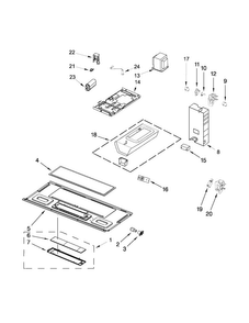 Interior And Ventilation Parts Diagram and Parts List for AMV2174VAD6  Amana Microwave