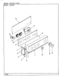 CONTROL PANEL (REV. J - N) Diagram and Parts List for LWL203HC  Amana Washer