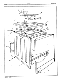 EXTERIOR (ORIG. REV. A) Diagram and Parts List for LWJ202W  Norge Washer