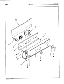 CONTROL PANEL (ORIG. REV. A) Diagram and Parts List for LWJ202A  Norge Washer