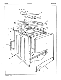 EXTERIOR (ORIG. REV. A) Diagram and Parts List for LWJ206W  Norge Washer