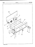 CONTROL PANEL (ORIG. REV. A) Diagram and Parts List for LWJ206W  Norge Washer