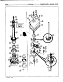 TRANSMISSION (ORIG. REV. A) Diagram and Parts List for LWJ266W  Norge Washer