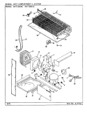 UNIT COMPARTMENT & SYSTEM Diagram and Parts List for NNT199KAC CC69A Admiral Refrigerator
