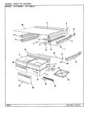 CHEST OF DRAWERS Diagram and Parts List for NNT199KAC CC69A Admiral Refrigerator
