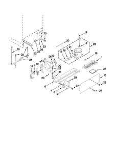 Unit Parts Diagram and Parts List for JUW248LBCX13  Jenn-Air Wine and Beverage Cooler