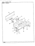 CONTROL PANEL (REV. F - K) Diagram and Parts List for TLWM208IIA  Norge Washer