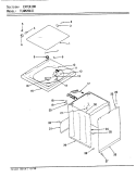 EXTERIOR (REV. E) Diagram and Parts List for TLWM208IIA  Norge Washer