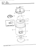 TUB (REV. E) Diagram and Parts List for TLWM208IIA  Norge Washer