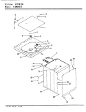 EXTERIOR (REV. E) Diagram and Parts List for TLWM202IIA  Norge Washer
