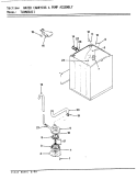 WATER CARRYING & PUMP ASSEMBLY Diagram and Parts List for TLWM202IIA  Norge Washer