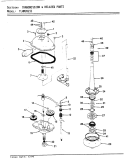 TRANSMISSION & RELATED PARTS Diagram and Parts List for TLWM202IIA  Norge Washer
