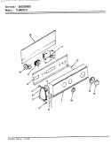 CONTROL PANEL (REV. E) Diagram and Parts List for TLWM202IIA  Norge Washer